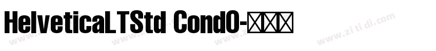 HelveticaLTStd Cond0字体转换